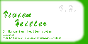 vivien heitler business card